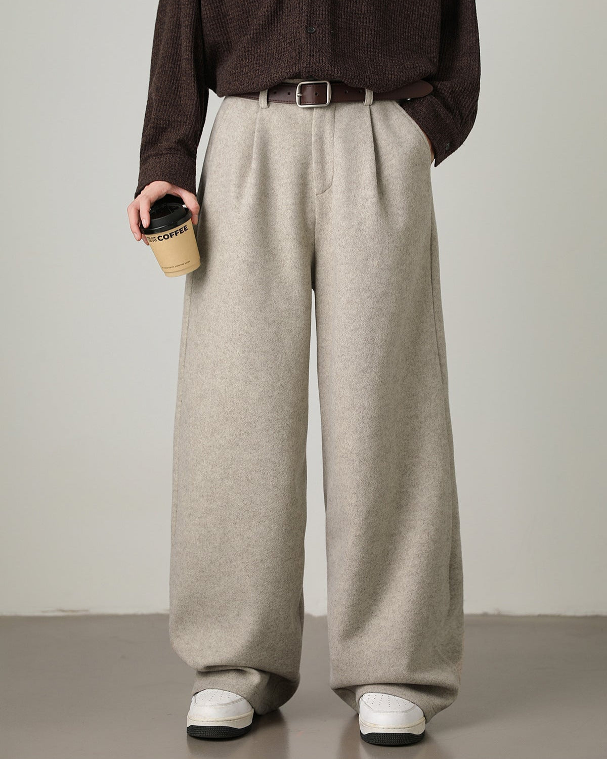 Wide Leg Wool Pants