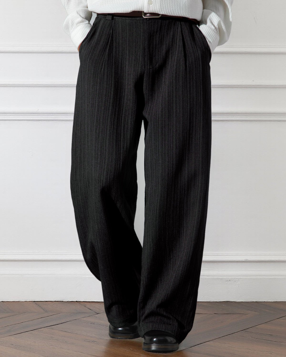 Etro Draped Striped Trousers - Loose Pleated Straight Cut