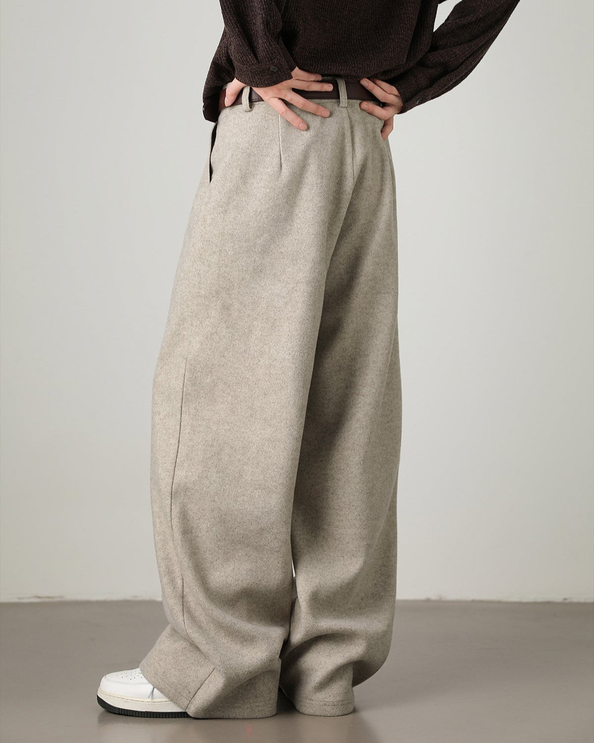 Wide Leg Wool Pants