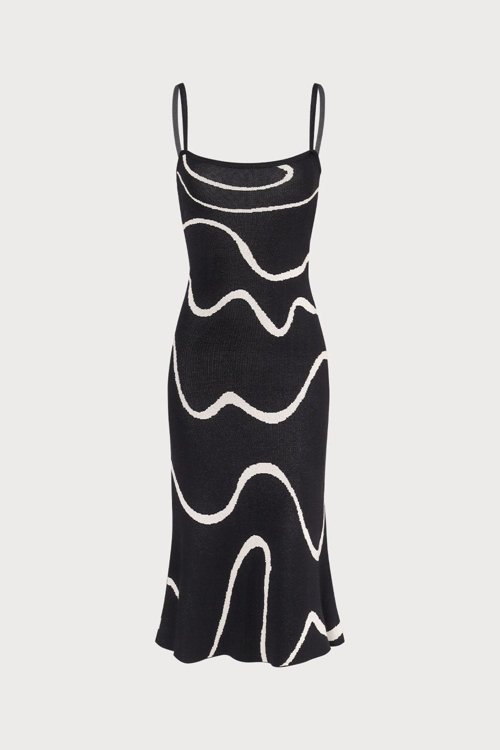 Obsidian Wave Mermaid Knit Dress