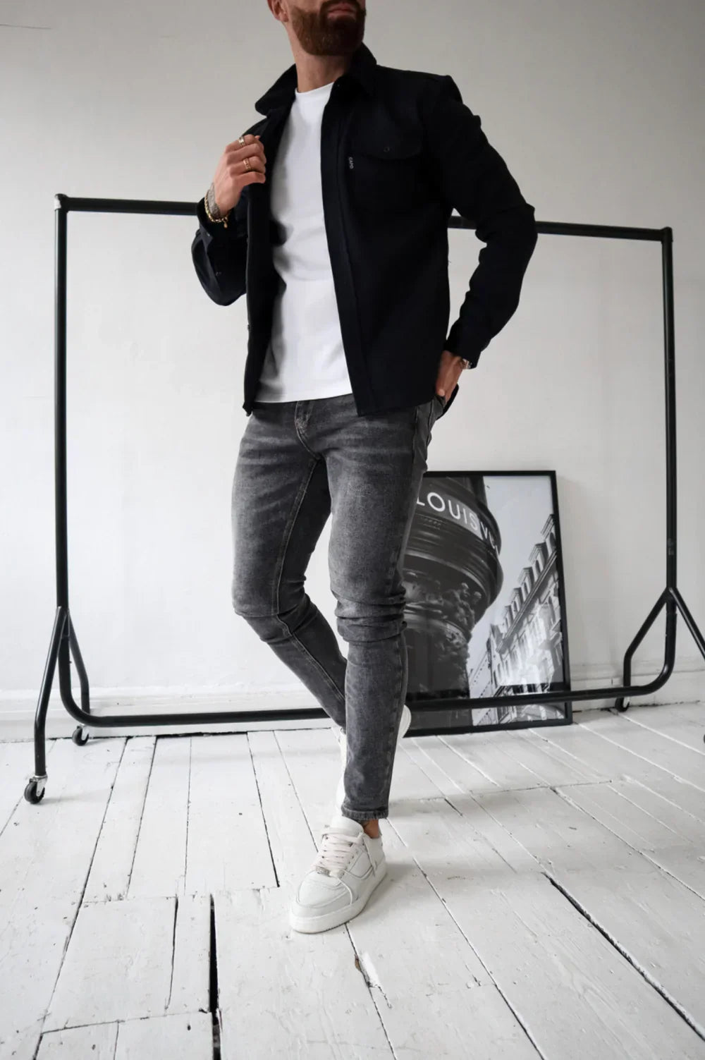 Overshirt with Flap Pockets