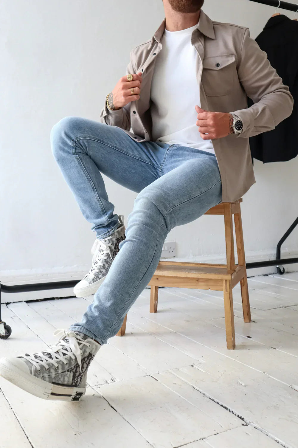 Overshirt with Flap Pockets