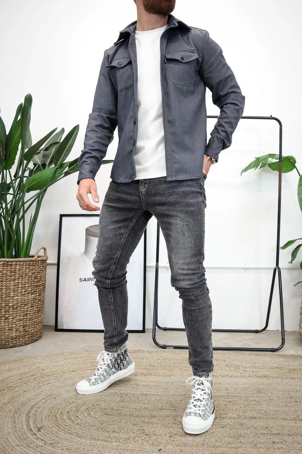 Overshirt with Flap Pockets