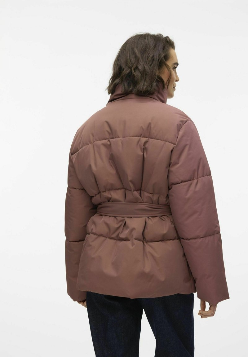 Quilted Coat with Belt