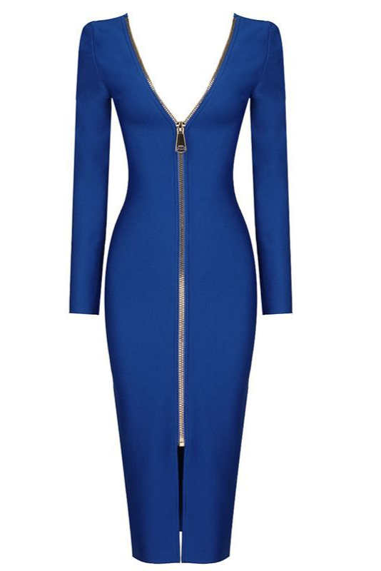 Reversible Zip Midi Dress