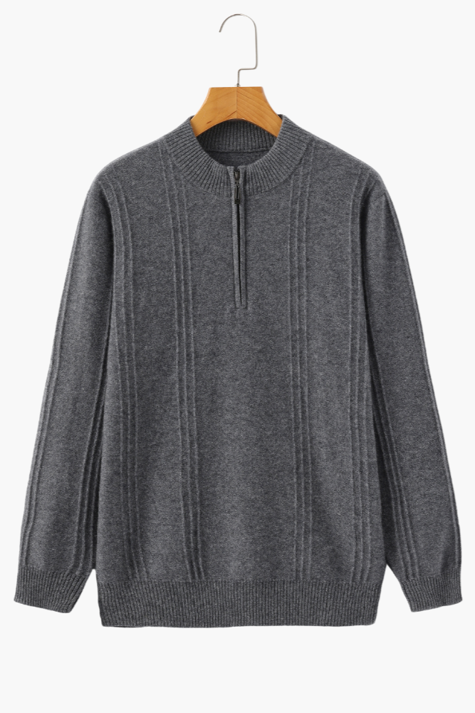 Ribbed Half Zip