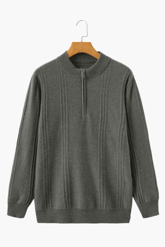Ribbed Half Zip