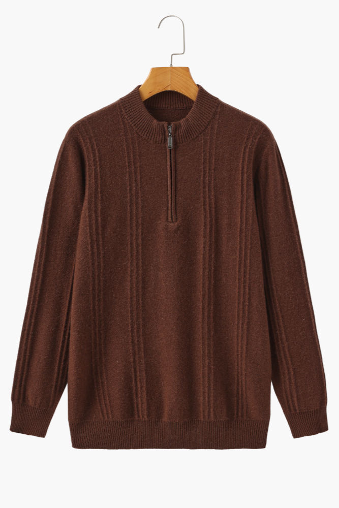 Ribbed Half Zip