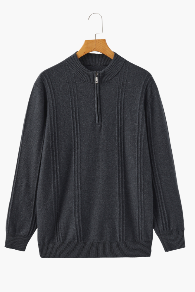 Ribbed Half Zip