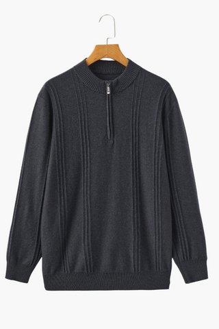 Ribbed Half Zip