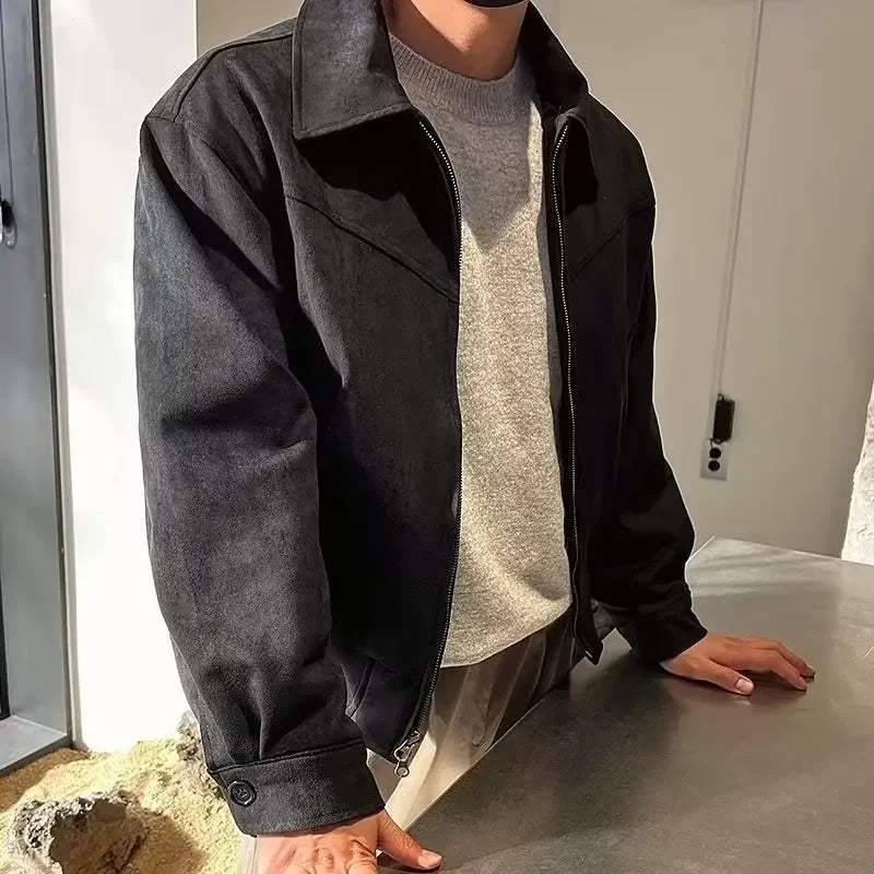 Vintage Suede Zip Jacket