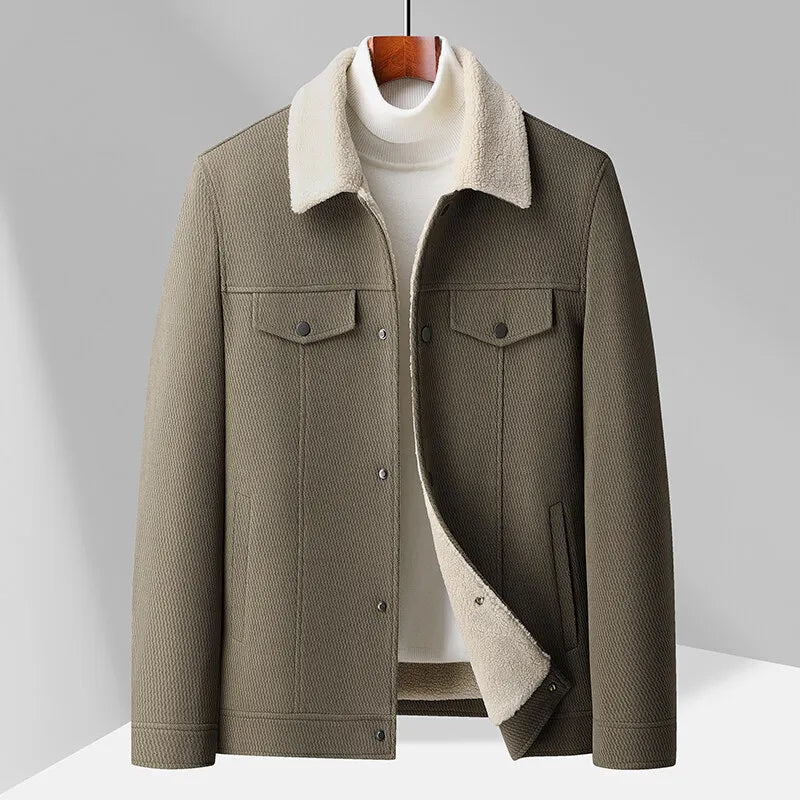 Fleece-Collared Jacket