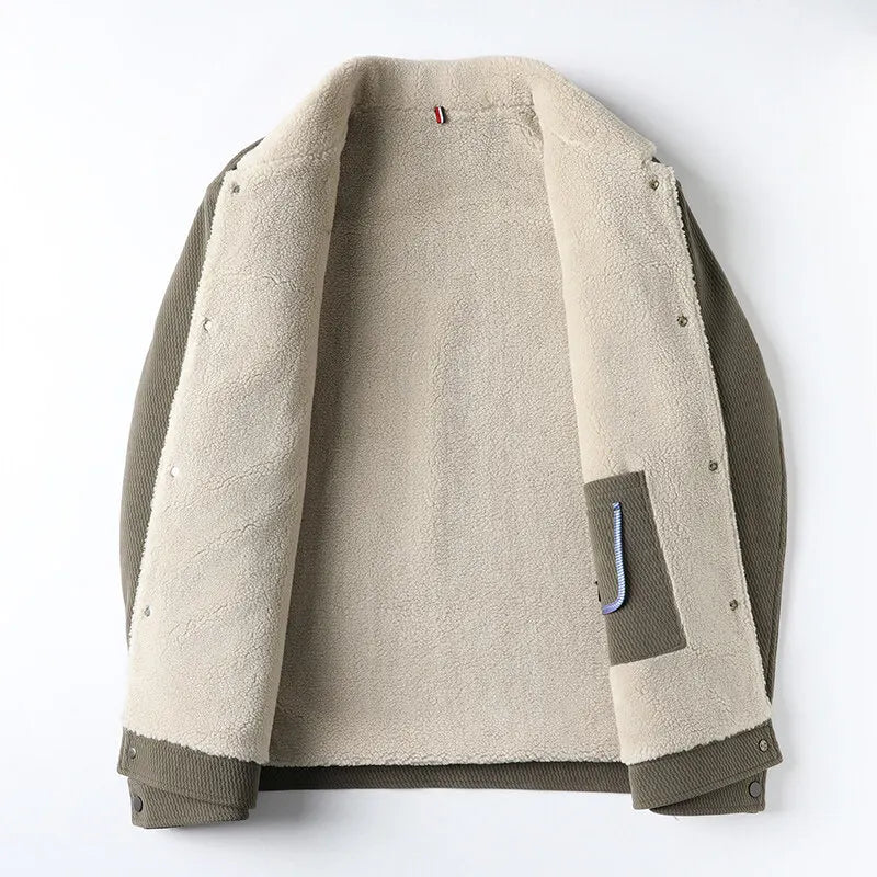 Fleece-Collared Jacket