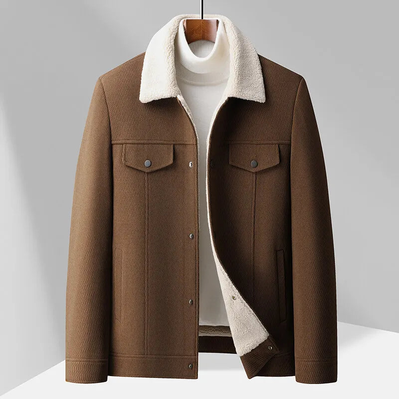 Fleece-Collared Jacket