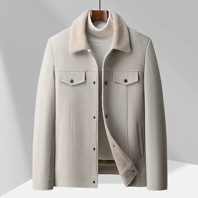 Fleece-Collared Jacket