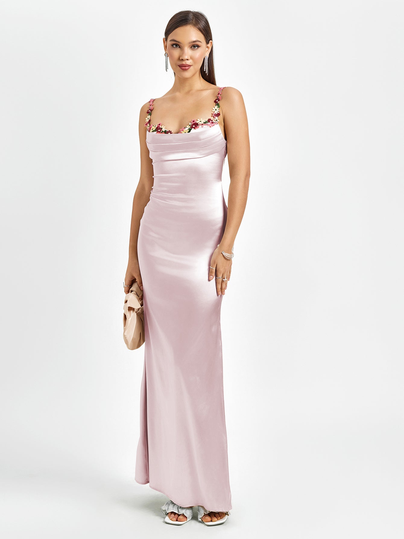 Satin Gown Maxi Dress