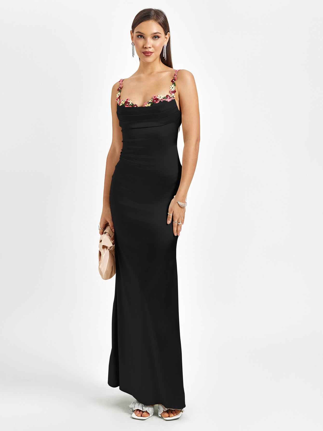 Satin Gown Maxi Dress