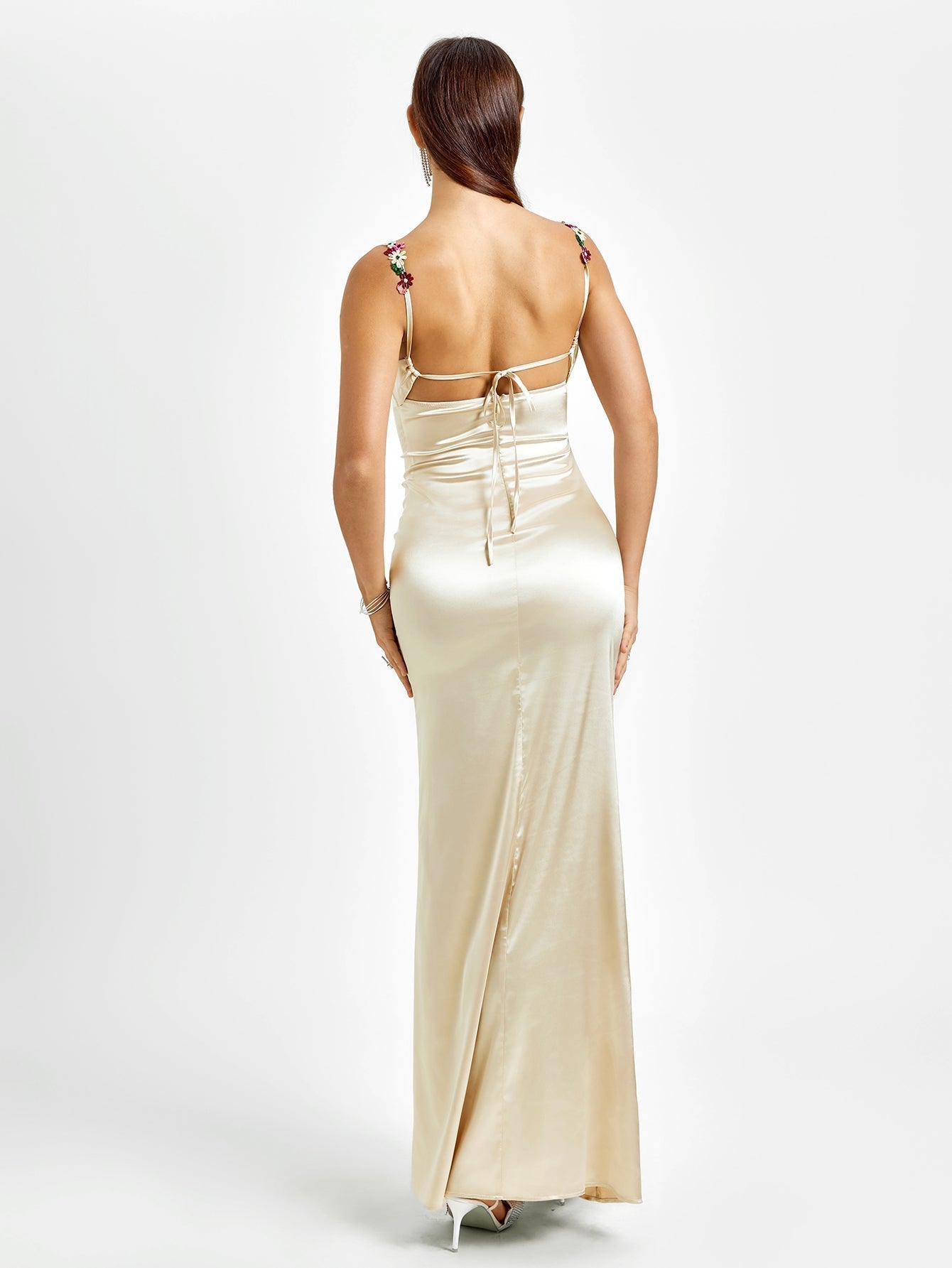 Satin Gown Maxi Dress