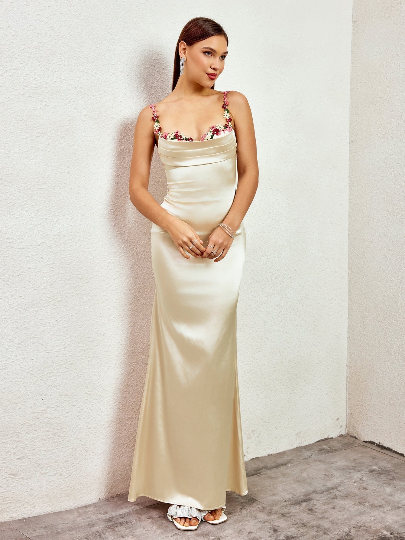 Satin Gown Maxi Dress