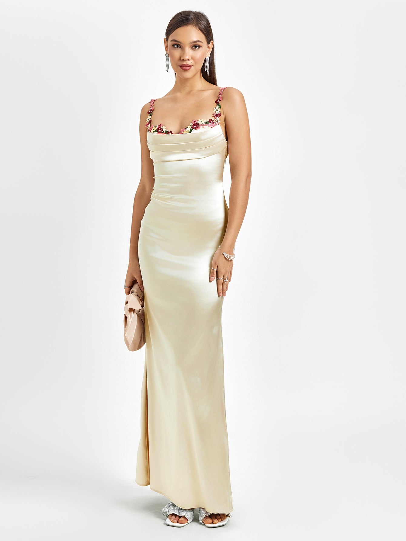 Satin Gown Maxi Dress