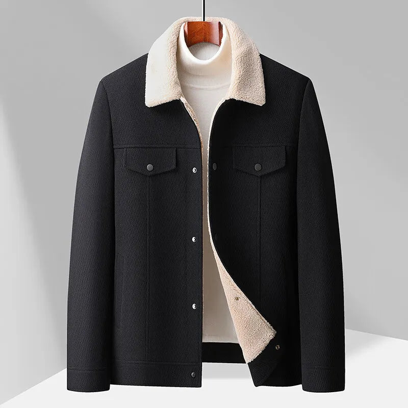 Fleece-Collared Jacket