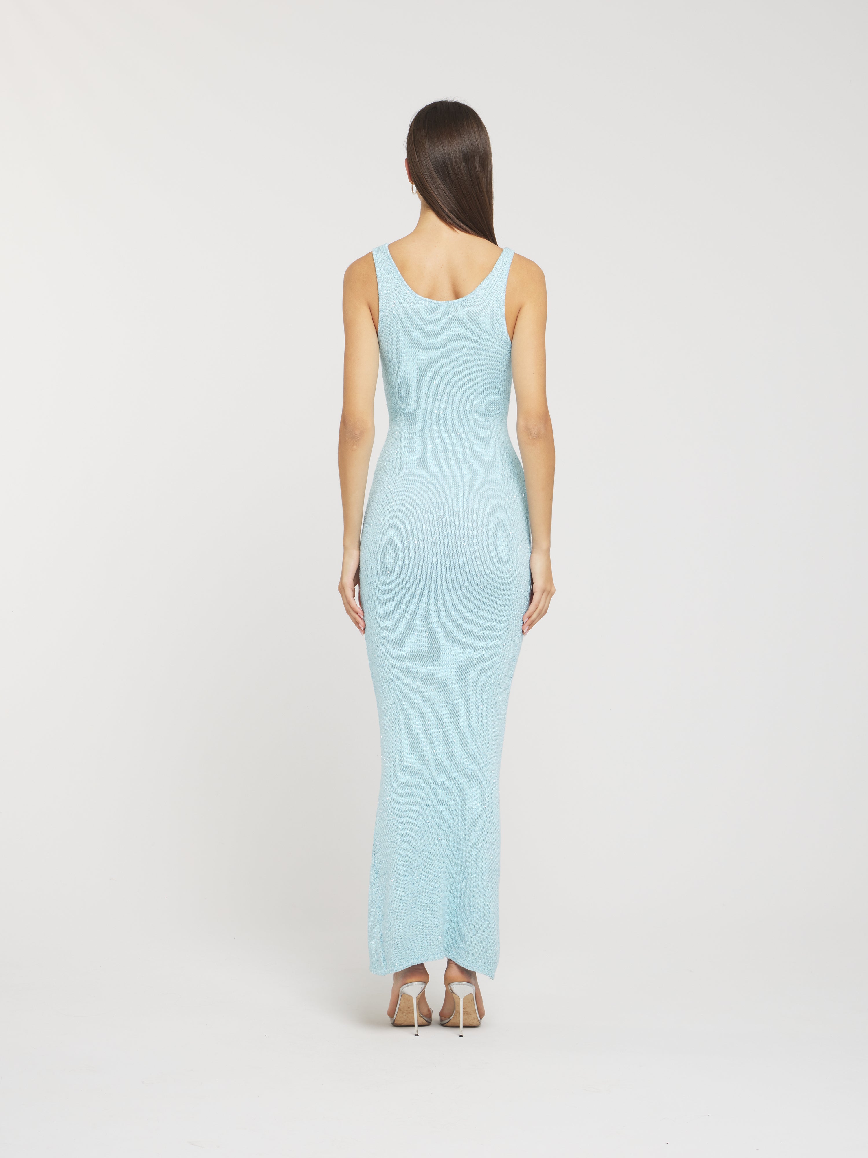 Shimmery Knit Maxi Dress