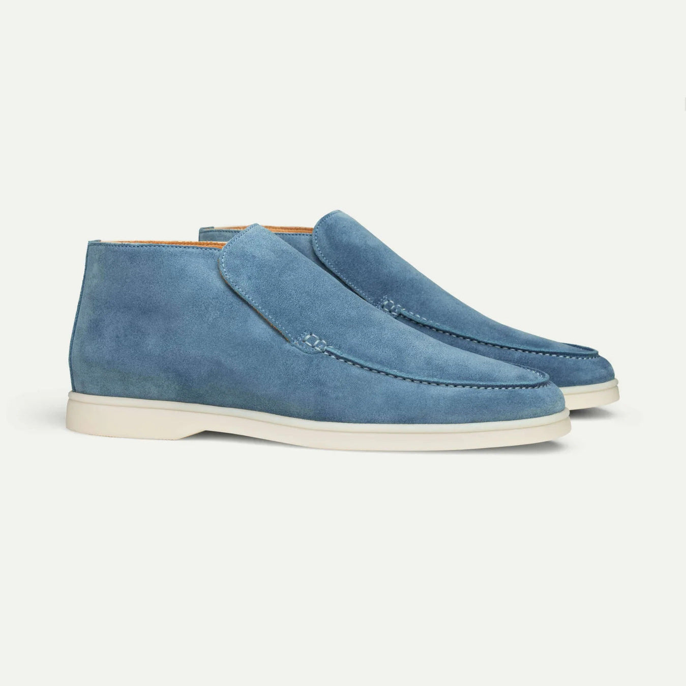 Suede Loafer Ankle Boots