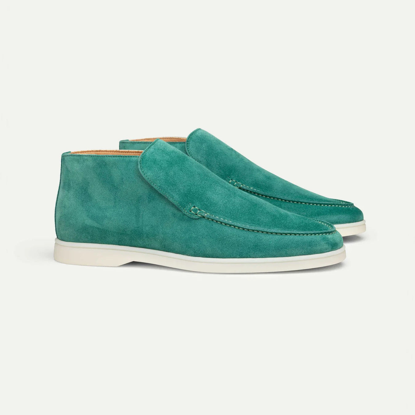 Suede Loafer Ankle Boots