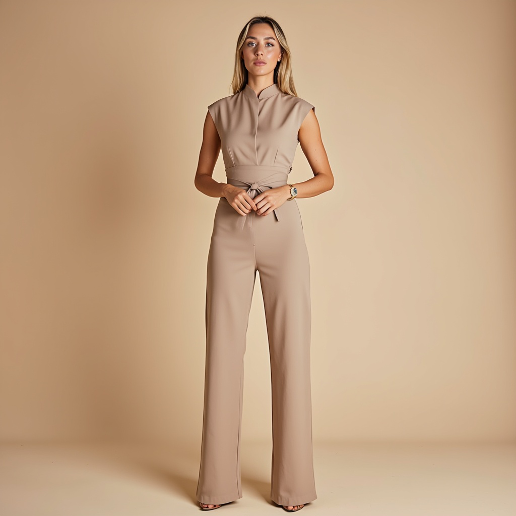 Tailored Wide-Leg Jumpsuit