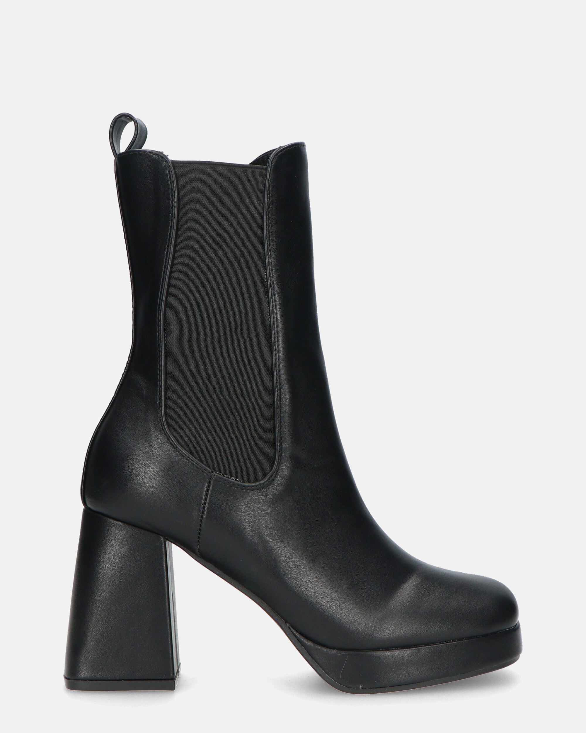 YUKI - Ankle Boots With Square Heel And Side Zipper