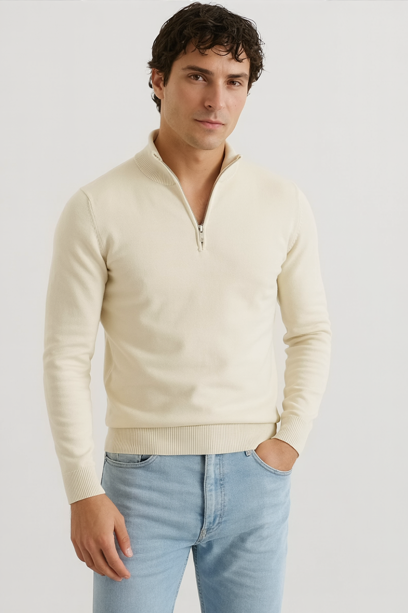 Essential Half-Zip Knit Sweater