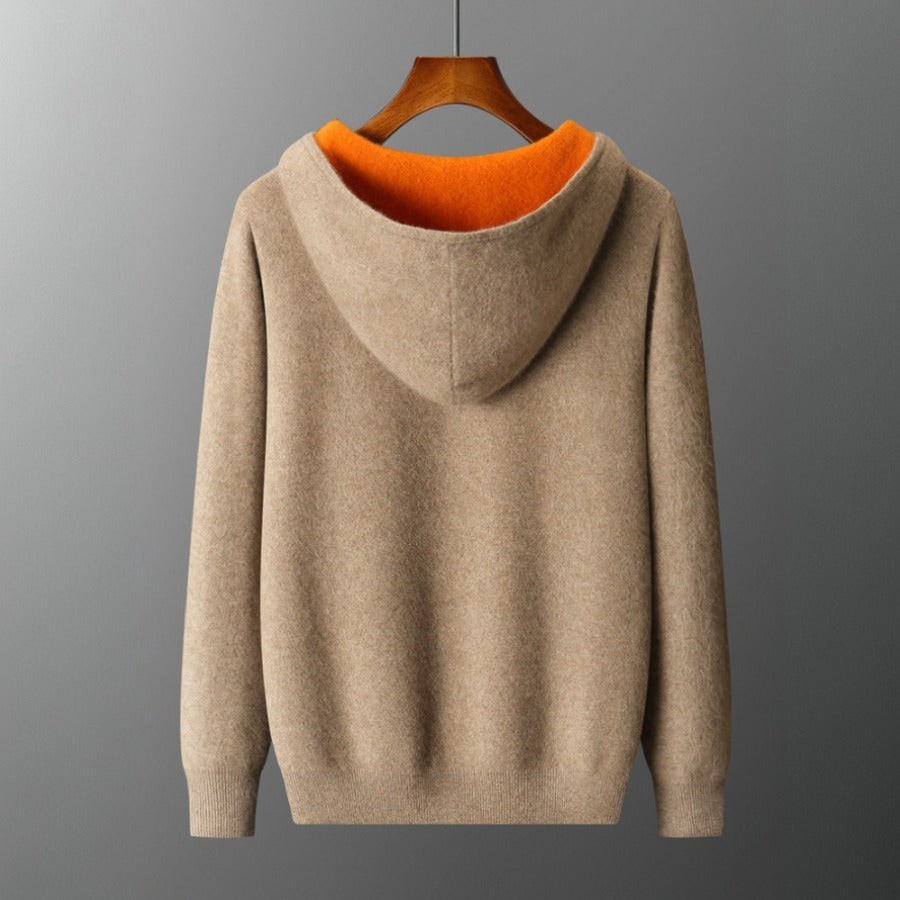 100% Merino Wool Reversible Hoodie