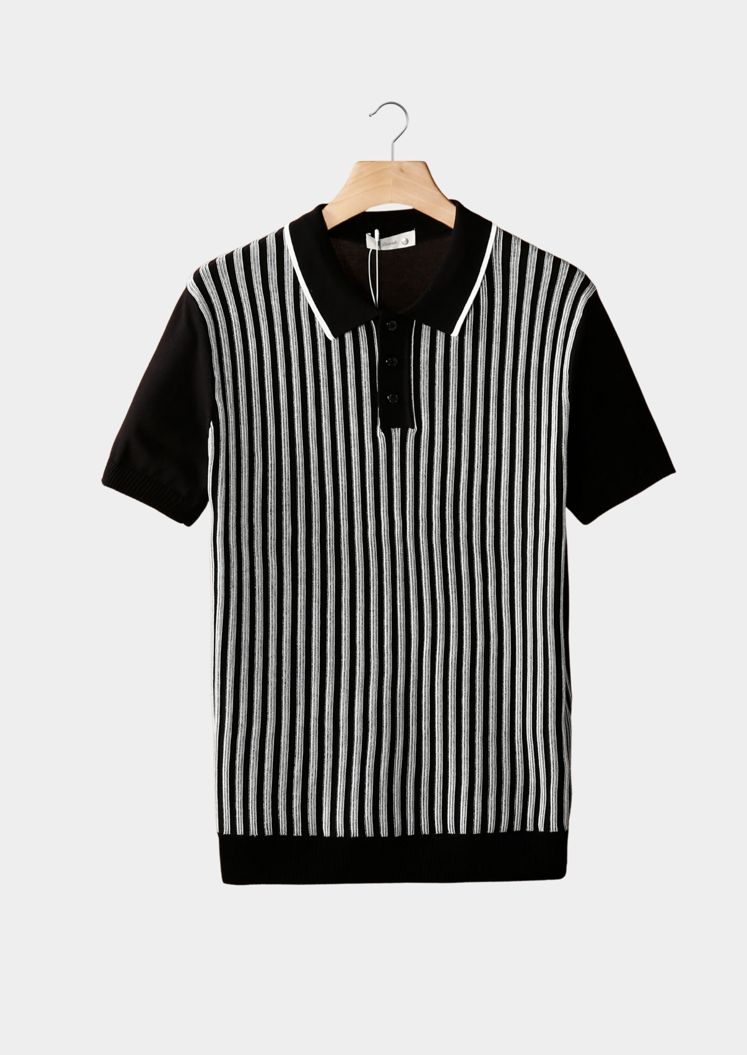 Vertical Striped Polo