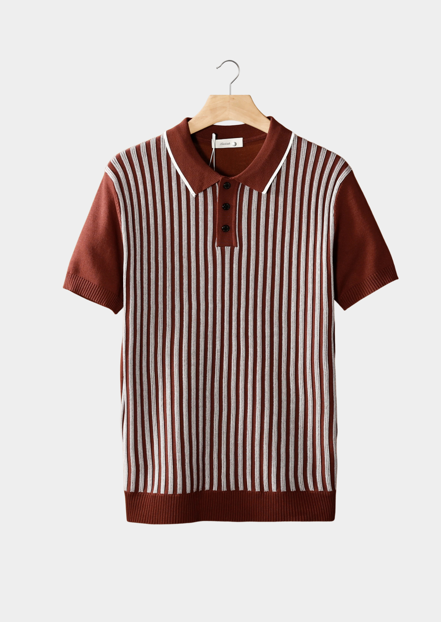 Vertical Striped Polo