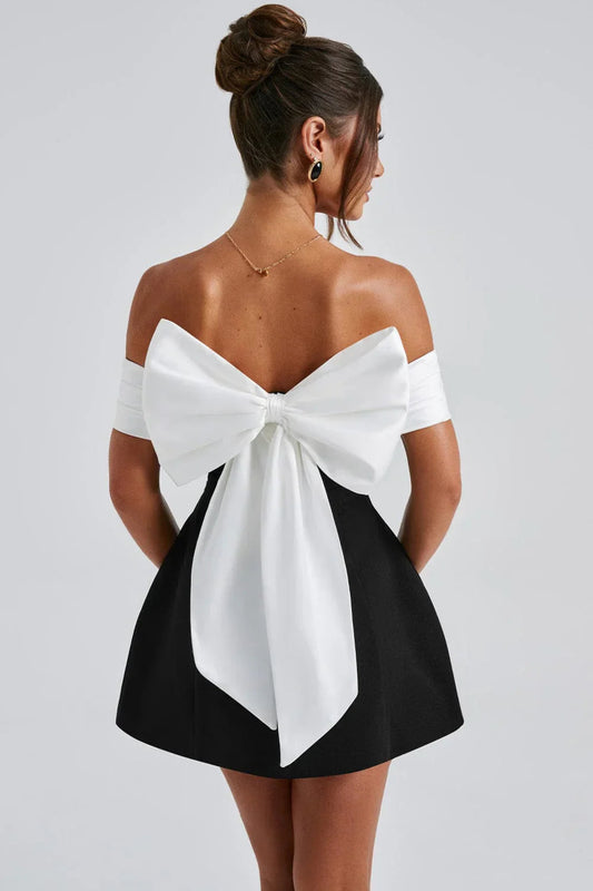 Stellar Bow Mini Dress