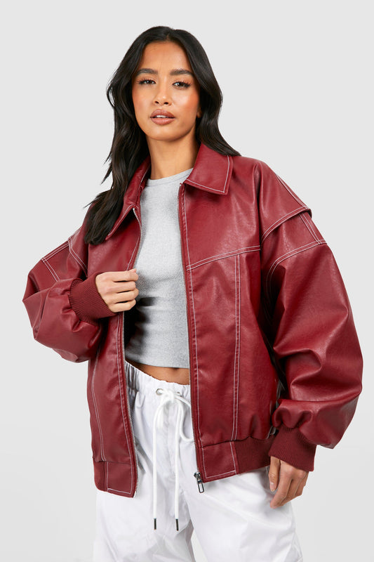 Leather Bomber