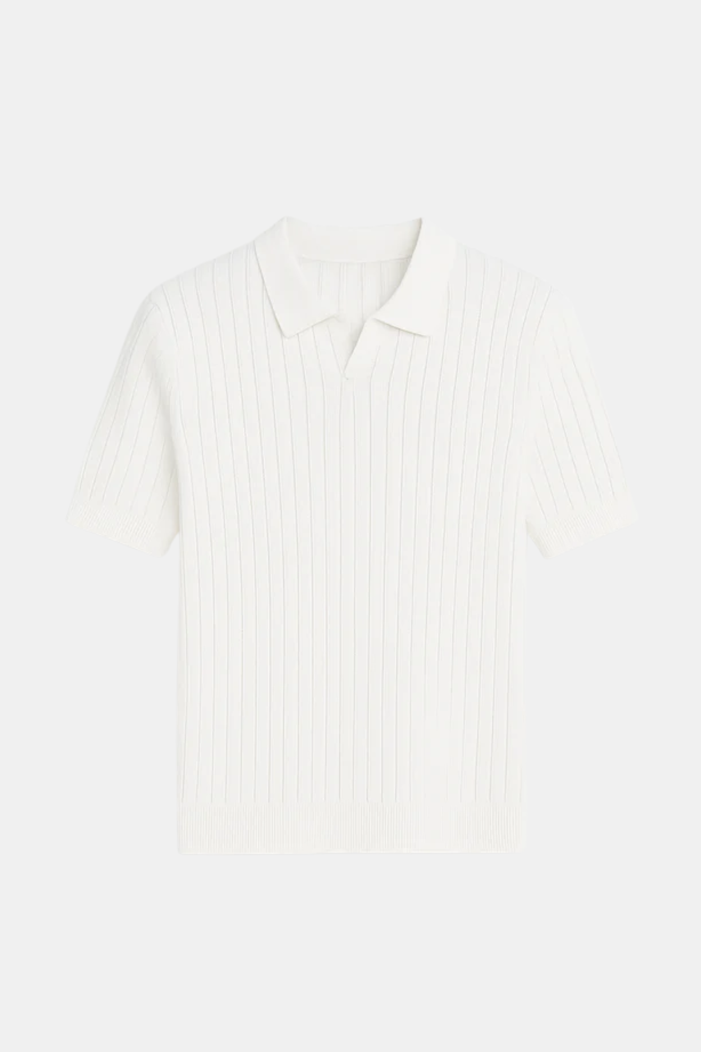 Textured Knit Polo Shirt