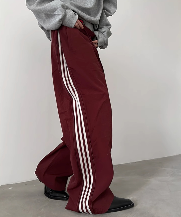 Gen Side Zip Striped Track Pants