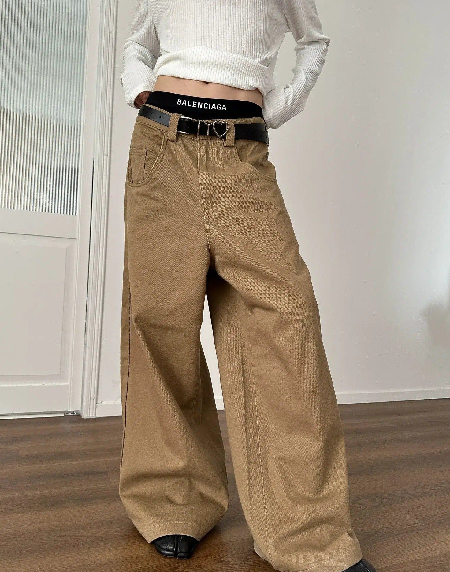Wide Leg Cut Comfty Jeans