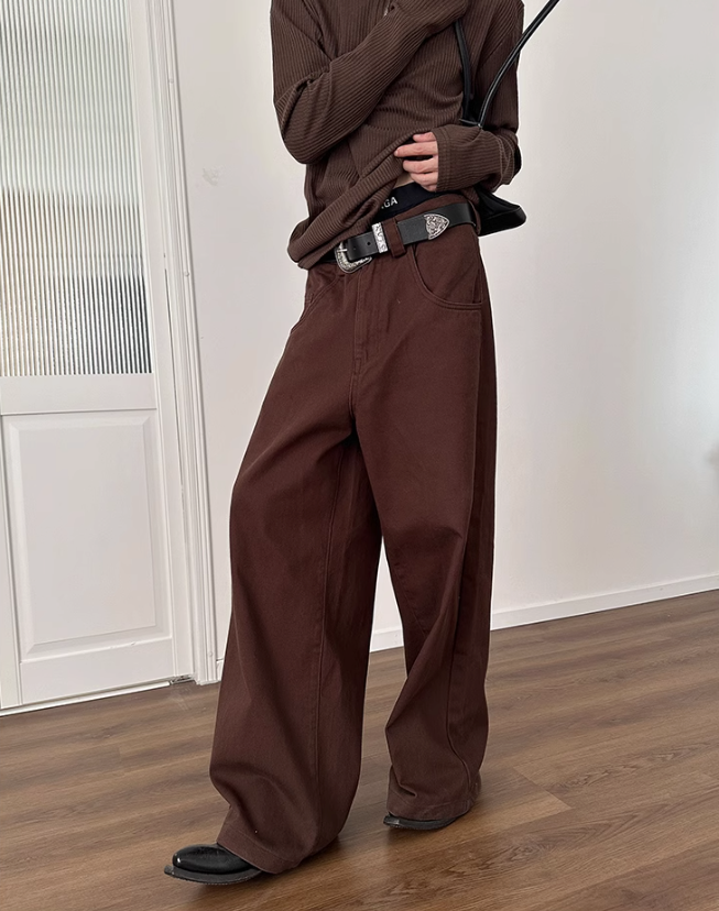 Wide Leg Cut Comfty Jeans
