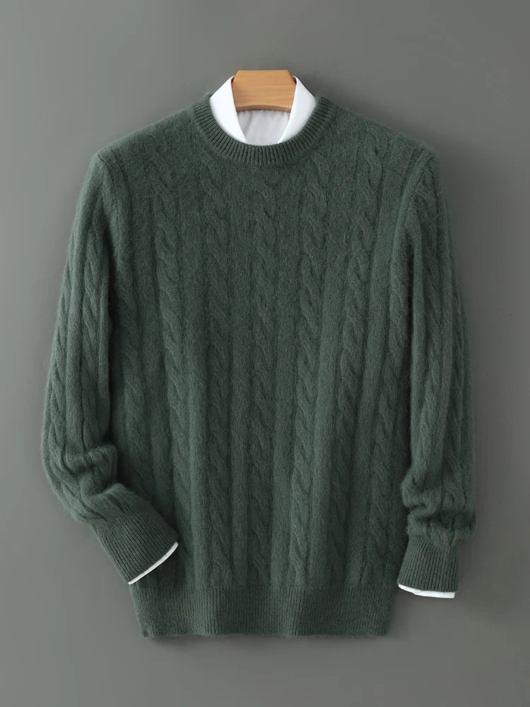 100% Cashmere Cable-Knit Sweater