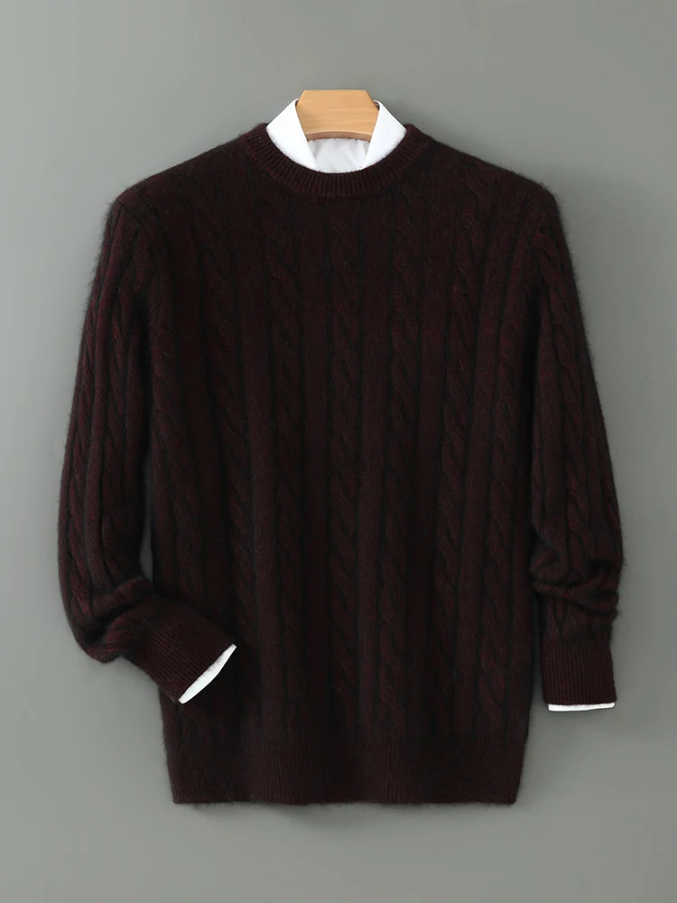 100% Cashmere Cable-Knit Sweater
