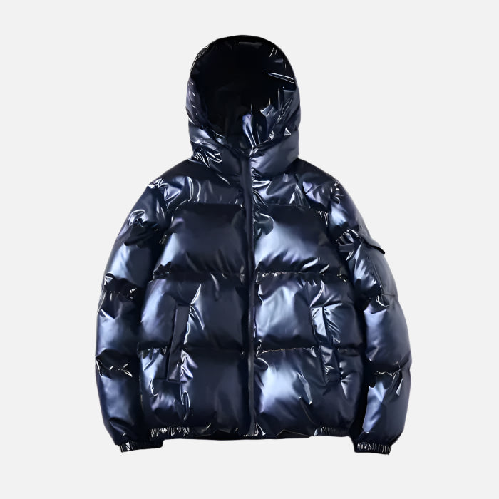 High-Gloss Puffer Jacket