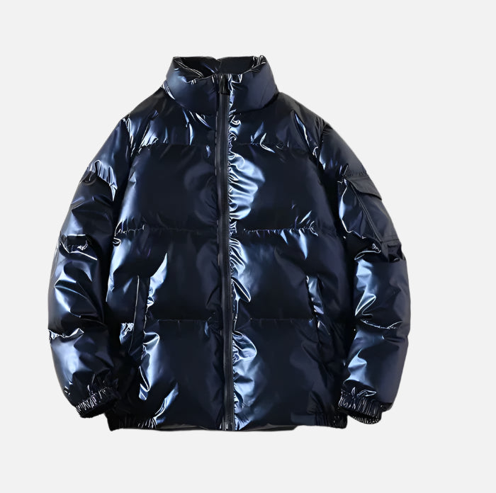 High-Gloss Puffer Jacket