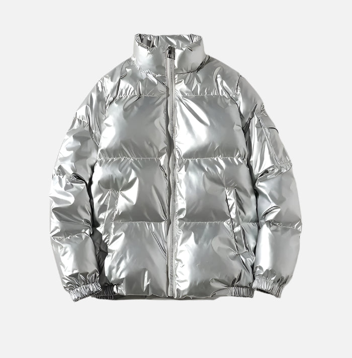 High-Gloss Puffer Jacket