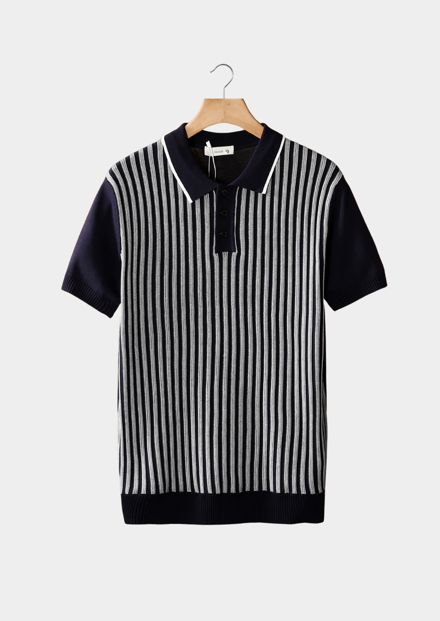 Vertical Striped Polo