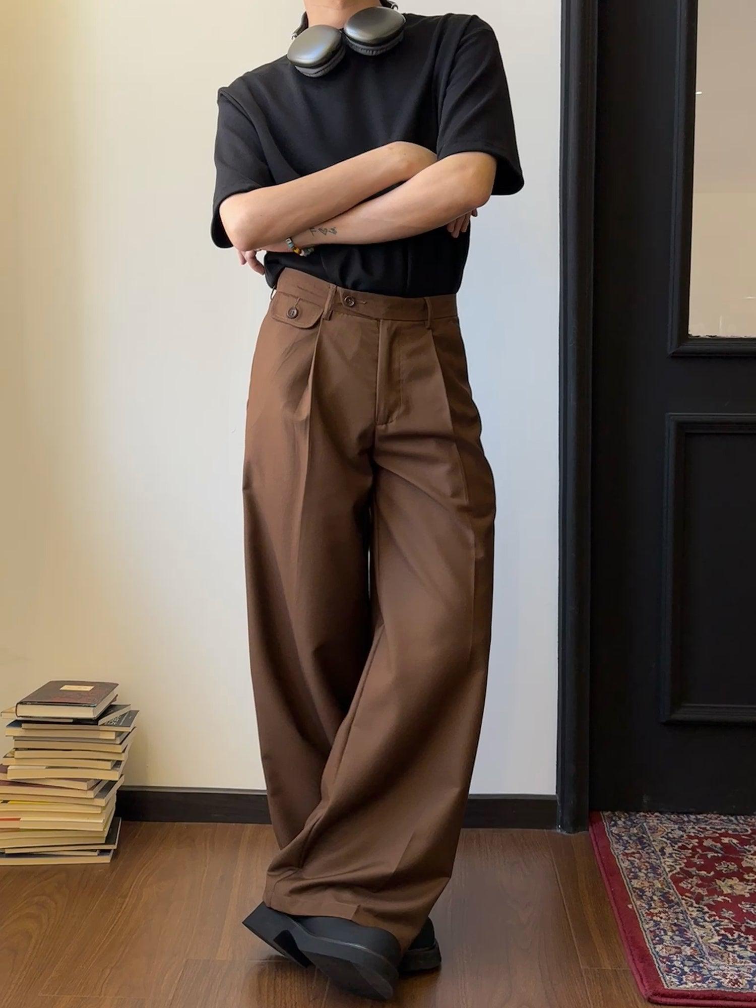 Drape Pleated Trousers