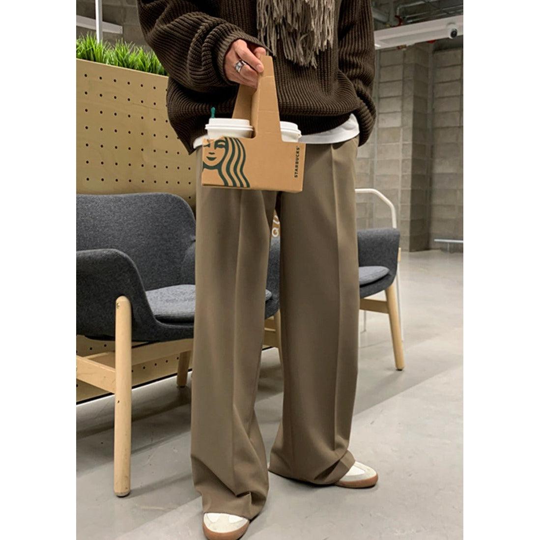 Front Fold Wide Pants