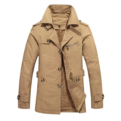 Elegant Quilted Trench Coat