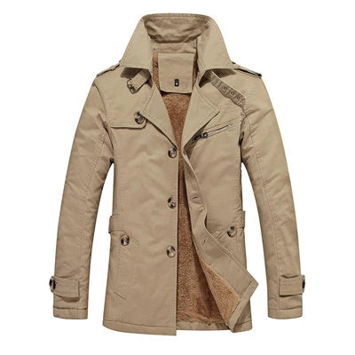 Elegant Quilted Trench Coat